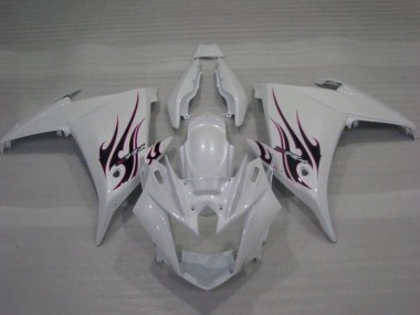 Buy 2009-2015 White Flame Yamaha FZ6R Motorcycle Fairings UK
