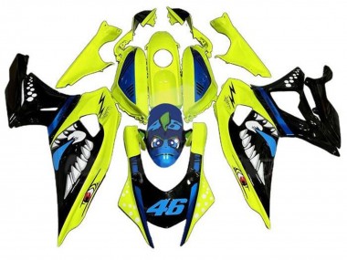 Buy 2021-2024 Yellow Black Shark Yamaha YZF R7 Motorcycle Fairings UK
