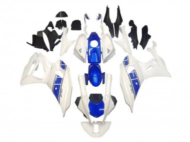 Buy 2021-2024 White Blue Stripe Yamaha YZF R7 Motorcycle Fairings UK