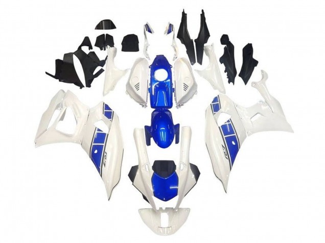 2021-2024 White Blue Stripe Yamaha YZF R7 Motorcycle Fairings UK