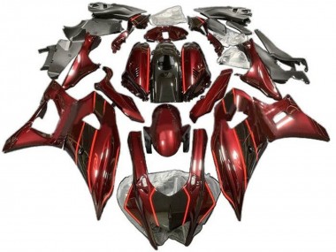 Buy 2021-2024 Dark Red Black Yamaha YZF R7 Motorcycle Fairings UK