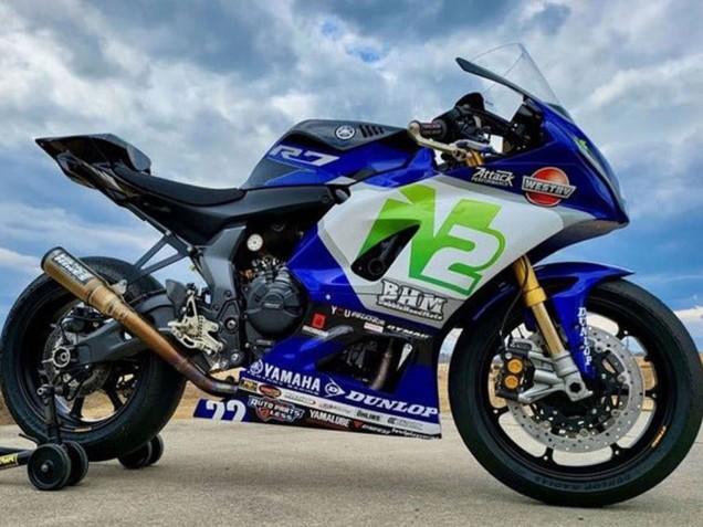 2021-2024 Blue N2 Yamaha YZF R7 Motorcycle Fairings UK