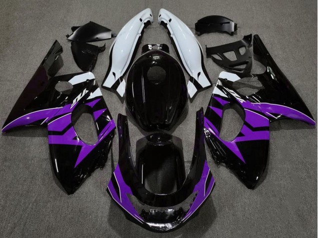 1996-2007 Glossy Black Purple White Yamaha YZF600R Thundercat Motorcycle Fairings UK