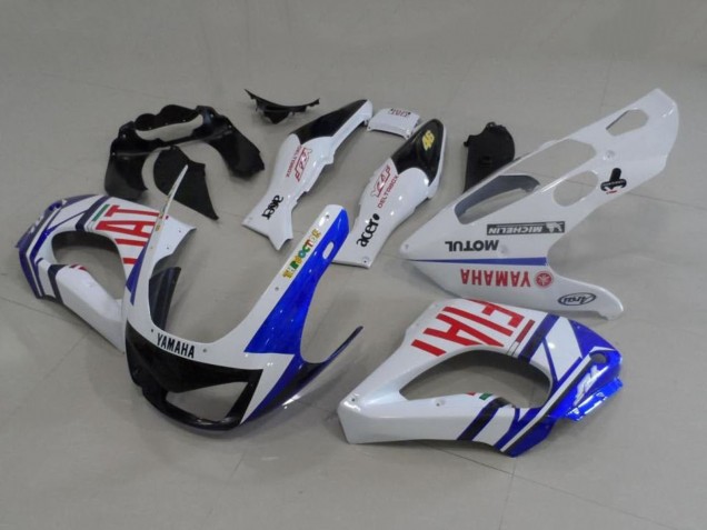 1997-2007 White Blue Red Fiat Yamaha YZF 1000R Thunderace Motorcycle Fairings UK