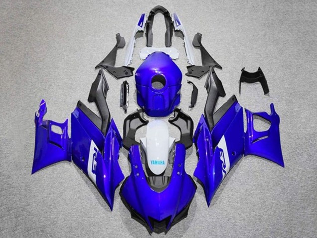 2019-2021 Blue White Matte Black Yamaha YZF R3/R25 Motorcycle Fairings UK