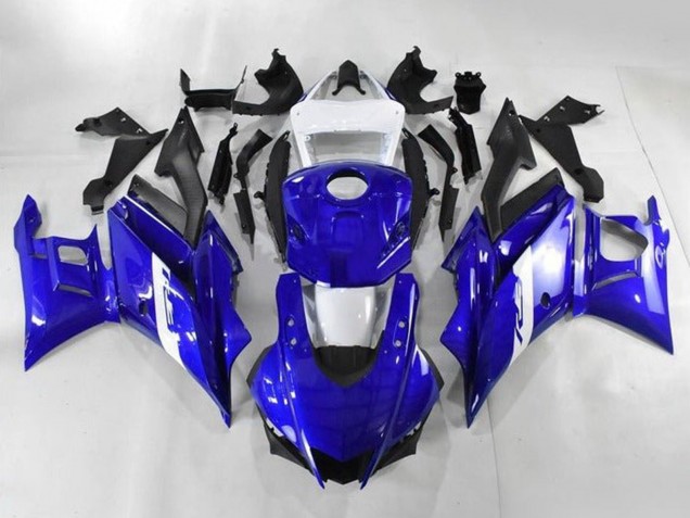 2019-2021 White Blue Matte Black Yamaha YZF R3/R25 Motorcycle Fairings UK