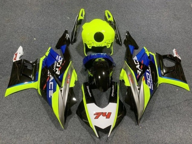 2019-2021 Neon Yellow White Blue Black 74 Yamaha YZF R3/R25 Motorcycle Fairings UK