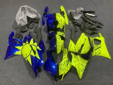 Buy 2019-2021 Yellow Blue Yamaha YZF R3/R25 Motorcycle Fairings UK