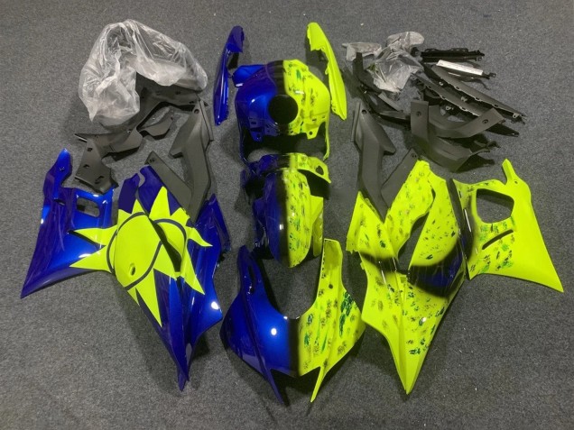 2022-2024 Yellow Blue Yamaha YZF R3/R25 Motorcycle Fairings UK
