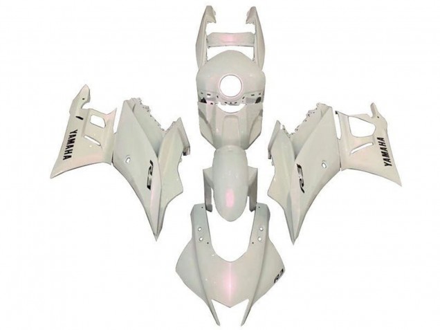 2022-2024 Pearl White Yamaha YZF R3/R25 Motorcycle Fairings UK