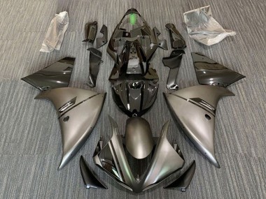 Buy 2009-2011 Glossy Black Matte Grey Yamaha YZF 1000 R1 Motorcycle Fairings UK