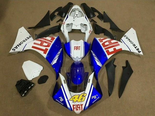2009-2011 White Blue Red Fiat Petronas Yamaha YZF 1000 R1 Motorcycle Fairings UK