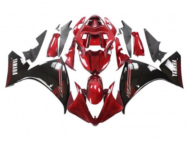 2009-2011 Red Glossy Black Yamaha YZF 1000 R1 Motorcycle Fairings UK