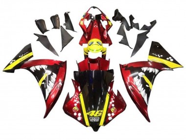 Buy 2009-2011 Red Yellow Black Shark Yamaha YZF 1000 R1 Motorcycle Fairings UK