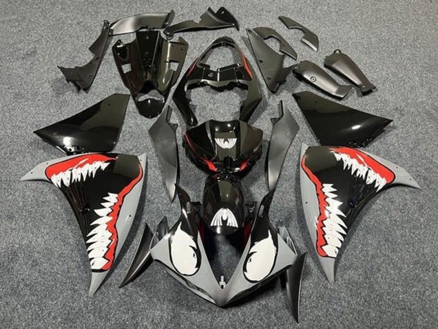 2009-2011 Grey Black Red White Shark Yamaha YZF 1000 R1 Motorcycle Fairings UK