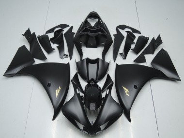 Buy 2009-2011 Matte Black Gold Decal Yamaha YZF 1000 R1 Motorcycle Fairings UK