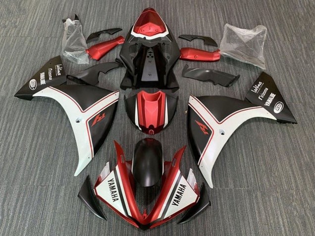 2009-2011 White Red Matte Black Yamaha YZF 1000 R1 Motorcycle Fairings UK