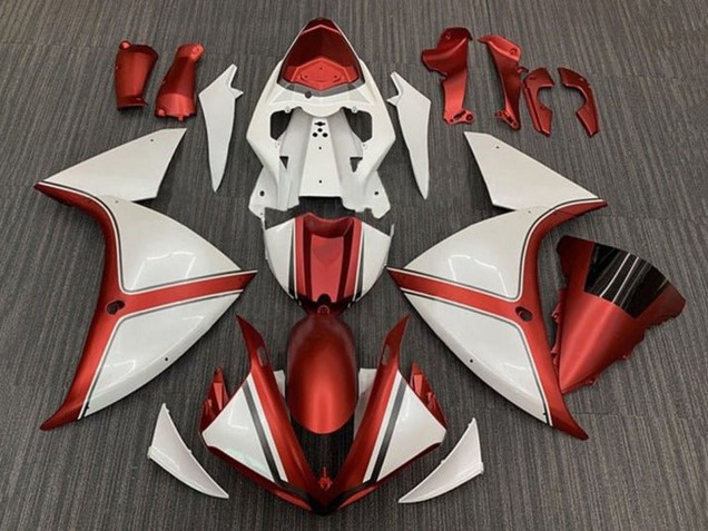 2009-2011 White Red Yamaha YZF 1000 R1 Motorcycle Fairing UK