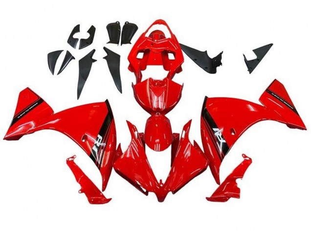 2009-2011 Red Black Stripe Yamaha YZF 1000 R1 Motorcycle Fairings UK