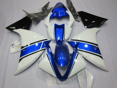 Buy 2009-2011 White Blue Black Yamaha YZF 1000 R1 Motorcycle Fairings UK