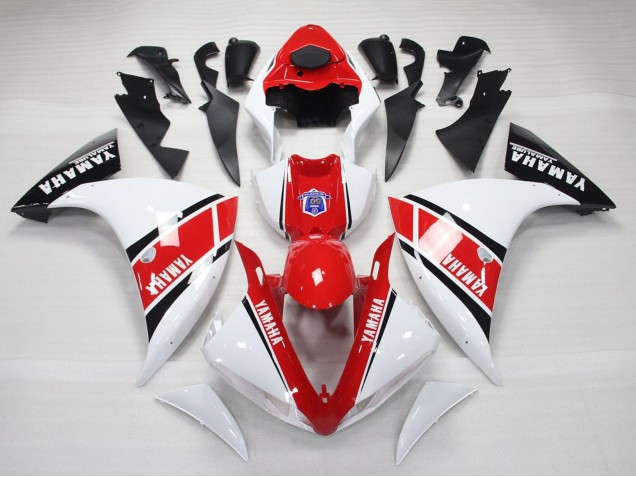 2009-2011 White Red Black Yamaha YZF 1000 R1 Motorcycle Fairings UK