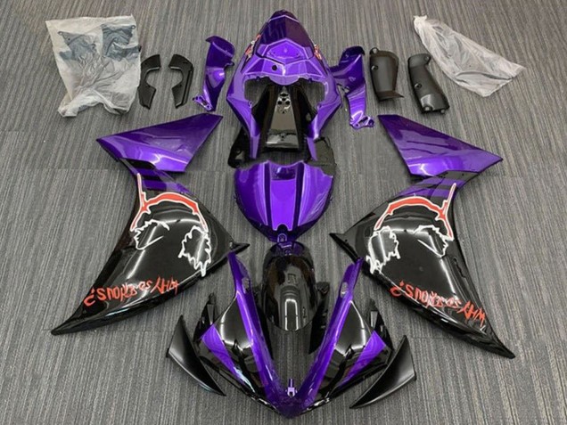 2012-2014 Purple Glossy Black Red Joker Yamaha YZF 1000 R1 Motorcycle Fairings UK