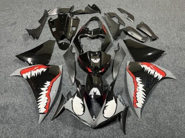 Buy 2012-2014 Glossy Black White Red Shark Yamaha YZF 1000 R1 Motorcycle Fairings UK