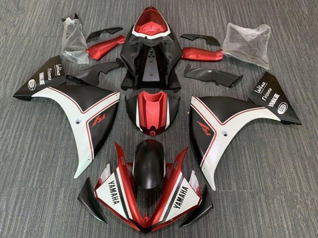 2012-2014 White Red Black Yamaha YZF 1000 R1 Motorcycle Fairings UK