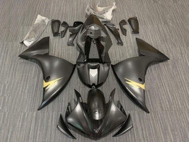 Buy 2012-2014 Matte Black Gold Yamaha YZF 1000 R1 Motorcycle Fairings UK