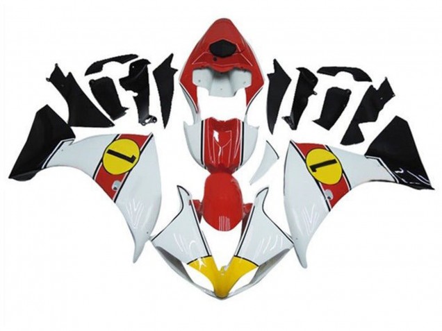 2012-2014 White Red Yellow Black Yamaha YZF 1000 R1 Motorcycle Fairings UK