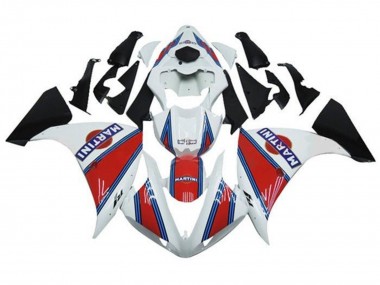 Buy 2012-2014 White Red Blue Martini Yamaha YZF 1000 R1 Motorcycle Fairings UK