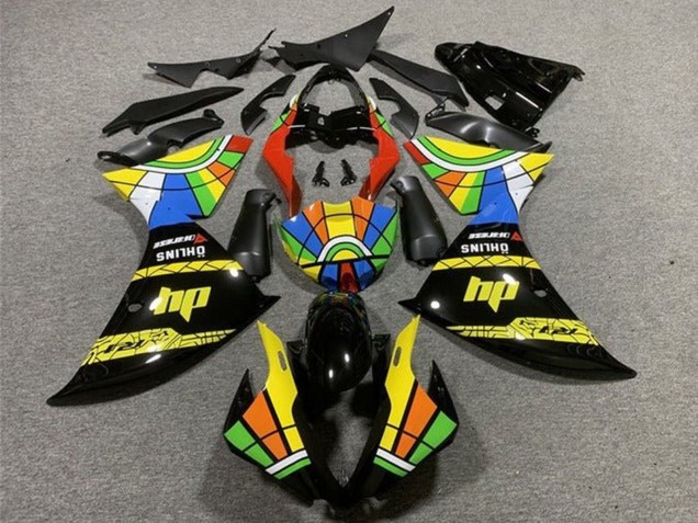 2012-2014 Glossy Black Yellow Red Blue Green HP Color Wheel Yamaha YZF 1000 R1 Motorcycle Fairings UK