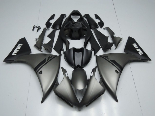 2012-2014 Matte Grey Matte Black White Decals Yamaha YZF 1000 R1 Motorcycle Fairings UK