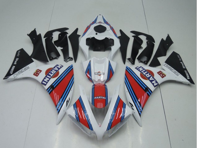 2012-2014 White Red Blue Black Martini Yamaha YZF 1000 R1 Motorcycle Fairings UK