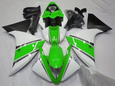 Buy 2012-2014 White Green Matte Black Yamaha YZF 1000 R1 Motorcycle Fairings UK