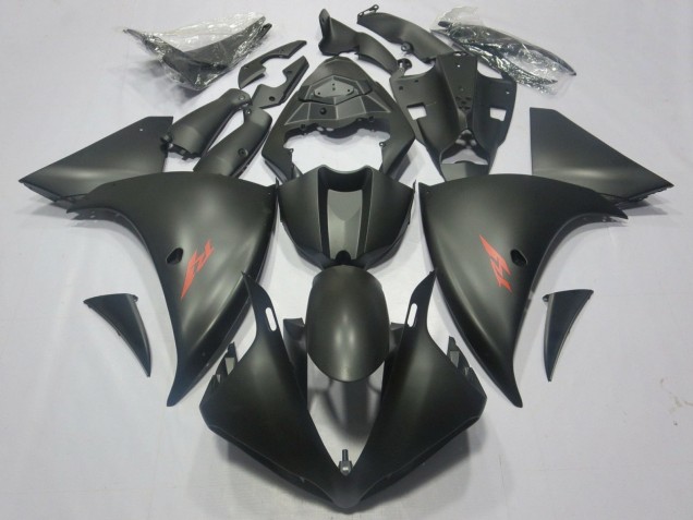 2012-2014 Matte Black Red Decal Yamaha YZF 1000 R1 Motorcycle Fairings UK