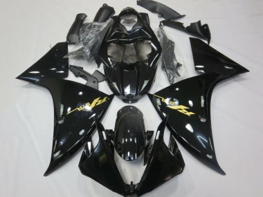 Buy 2012-2014 Glossy Black Gold Decals Yamaha YZF 1000 R1 Motorcycle Fairings UK
