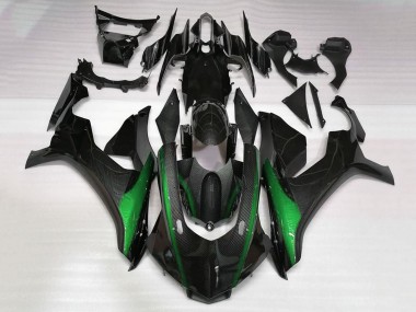 Buy 2015-2019 Faux Carbon Fiber Green Yamaha YZF 1000 R1 Motorcycle Fairings UK