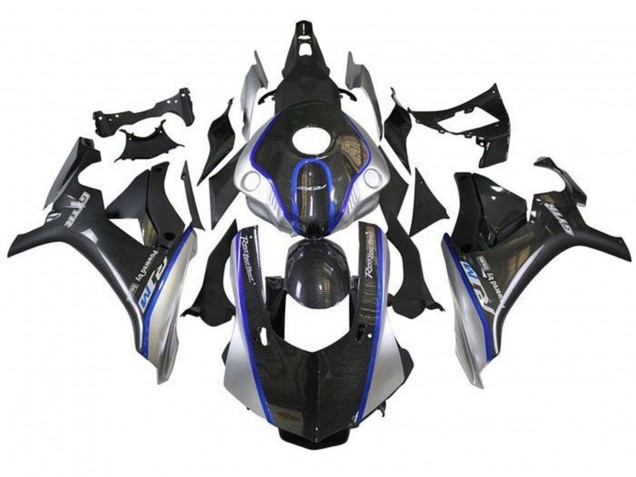 2015-2019 Faux Carbon Fiber Silver Blue R1M Yamaha YZF 1000 R1 Motorcycle Fairings UK