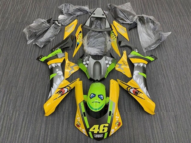 2015-2019 Yellow Green Shark 46 Yamaha YZF 1000 R1 Motorcycle Fairings UK