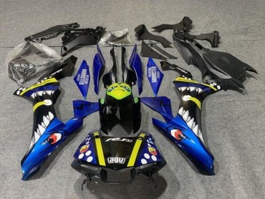 Buy 2015-2019 Blue Yellow Black Shark Yamaha YZF 1000 R1 Motorcycle Fairings UK