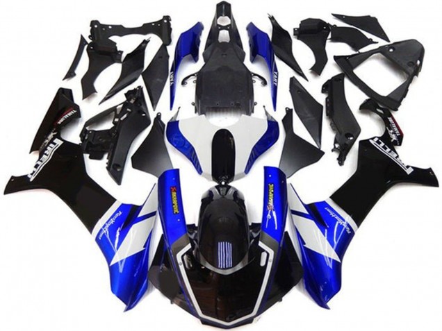 2015-2019 Blue White Glossy Black Yamaha YZF 1000 R1 Motorcycle Fairing Kits UK