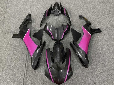 Buy 2015-2019 Faux Carbon Fiber Pink Yamaha YZF 1000 R1 Motorcycle Fairings UK