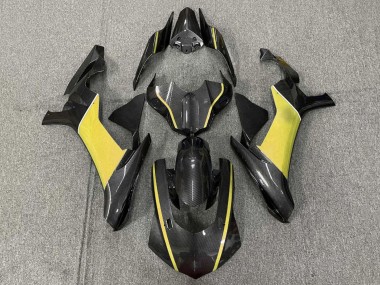 Buy 2015-2019 Faux Carbon Fiber Yellow Yamaha YZF 1000 R1 Motorcycle Fairings UK