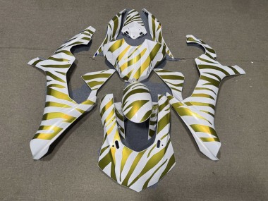 Buy 2015-2019 White Gold Zebra Yamaha YZF 1000 R1 Motorcycle Fairings UK
