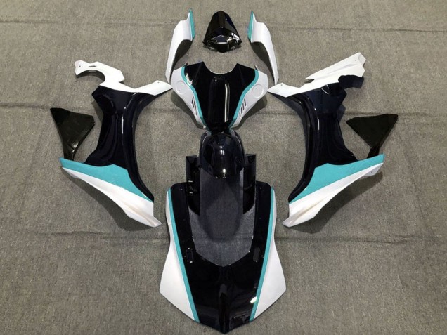 2015-2019 Black White Teal Blue Yamaha YZF 1000 R1 Motorcycle Fairings UK