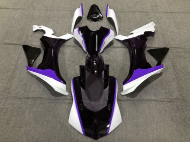 Buy 2015-2019 White Glossy Black Purple Yamaha YZF 1000 R1 Motorcycle Fairings UK