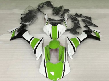 Buy 2015-2019 White Green Black Yamaha YZF 1000 R1 Motorcycle Fairings UK