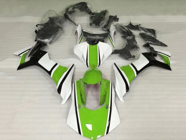 2015-2019 White Green Black Yamaha YZF 1000 R1 Motorcycle Fairings UK