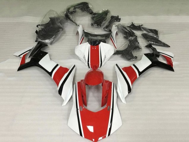 2015-2019 White Red Black Yamaha YZF 1000 R1 Motorcycle Fairing UK